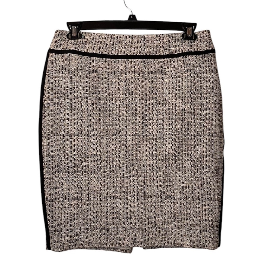 Ann Taylor | Women’s Black/White Tweed Pencil Skirt - Size 12